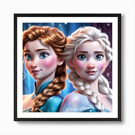 Frozen Princesses Art Print