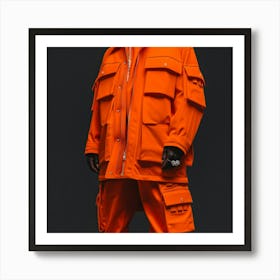 Orange Jacket Art Print