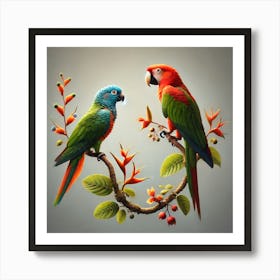 Parrots 5 Art Print