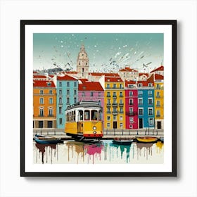 Lisbon Tram 11 Art Print