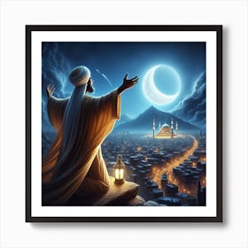 Muslim Prophet Art Print