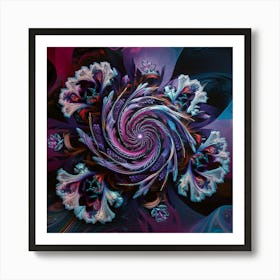 Fractal Flower 3 Art Print