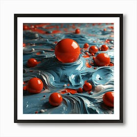 Red Balls Art Print