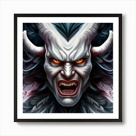 Demon Head 4 Art Print