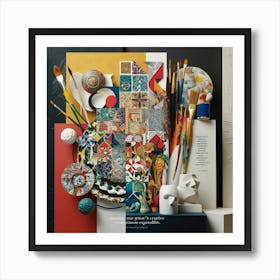 Leonardo Phoenix A Vibrant And Eclectic Composition Featuring 2 Art Print