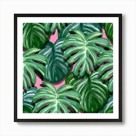 Painting Leaves Tropical Jungle 1 Art Print