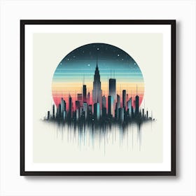 New York City Skyline 4 Art Print