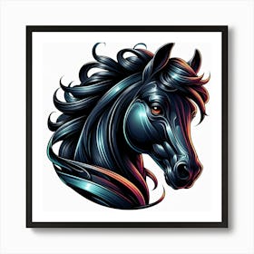 Creative Horse Beauty Illustration Nr 113 Art Print