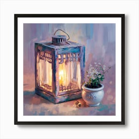 Candlelit Lantern 2 Art Print