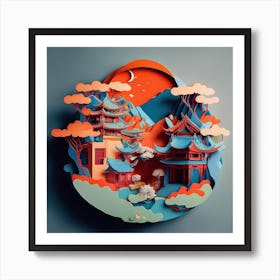 Default Isometric Paper In Style Of Chinese Vibrant Colours Ch 0 53596f18 023b 448a 8d35 A23b335a1d06 1 Art Print