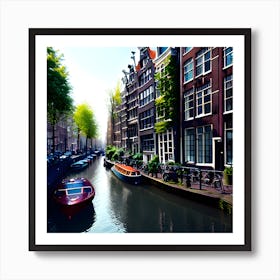 Amsterdam Canals Art Print