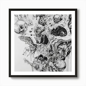 Skulls And Skeletons Art Print