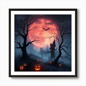 Halloween Night 1 Art Print