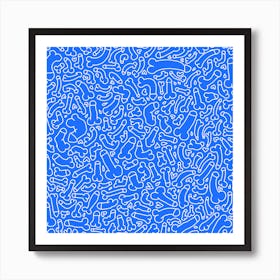 Blue willies Art Print