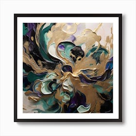 A Dramatic Abstract Painting 1 Art Print