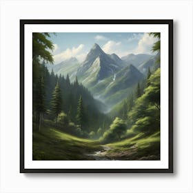 Mountain Landscape 1 Art Print