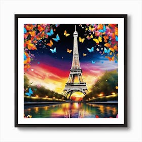 Paris Eiffel Tower 108 Art Print