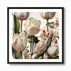 Tulips Flowers Art Print