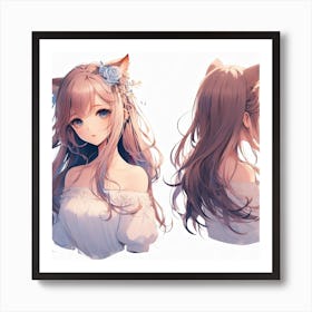 Anime Girl (87) Art Print