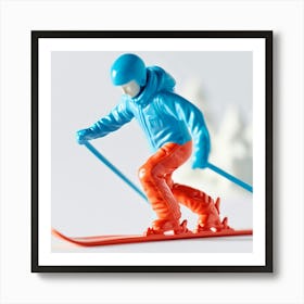 Skier On Skis 5 Art Print