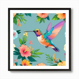 Hummingbird Art Print Art Print