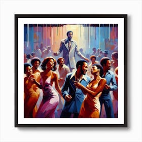 Club Scene Art Print