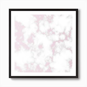 Winter Pink Marble Art Print