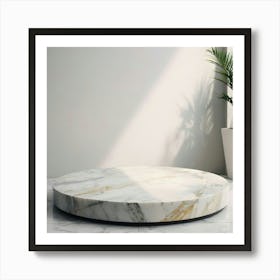 Round Marble Coffee Table 9 Art Print