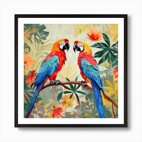 Bird In Nature Macaw 4 Art Print