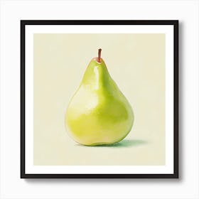 Watercolor Pear Art Print