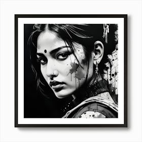 Girl With Attitude Art Print