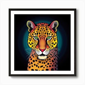 Leopard Head Art Print