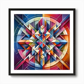 Abstract Geometric Design Art Print