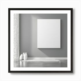 Blank Canvas In A Room Art Print