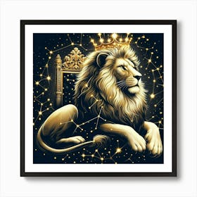 Zodiac Lion 18 Art Print