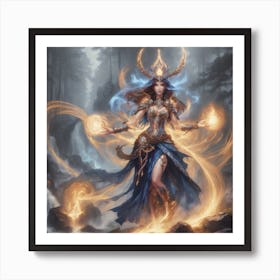 Elven Goddess Art Print