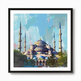 Blue Mosque 2 Art Print