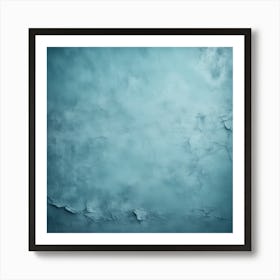 Beautiful Abstract Grungy Blue Stucco Wall Background In Cold Mood Pan Tone Of The Year Color Concep 3282388043 Art Print