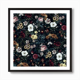 Floral 7 Square Art Print