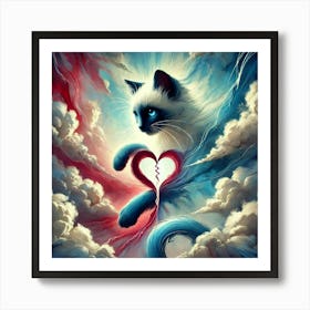 Siamese Cat Art Print