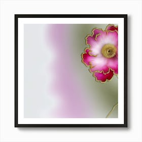Pink Anemone Flower Art Print