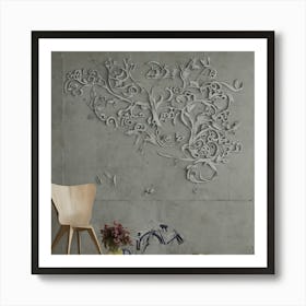 Abstract Floral Wall Art 6 Art Print