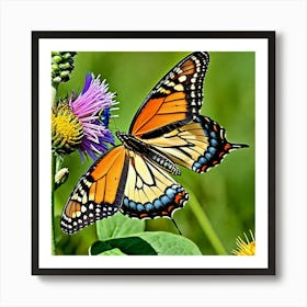 Butterflies Insect Lepidoptera Wings Antenna Colorful Flutter Nectar Pollen Metamorphosis (12) Art Print