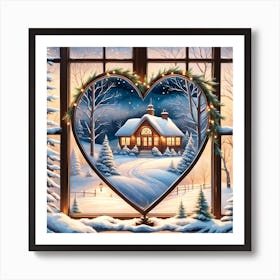 Heart Window 1 Art Print