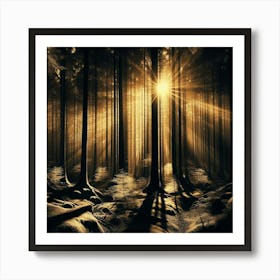 Forest - Forest Stock Videos & Royalty-Free Footage Art Print