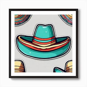 Mexican Hats 2 Art Print