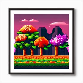 Pixel Art 3 Art Print