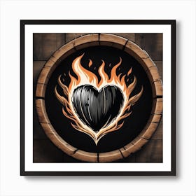 Heart Of Fire Art Print