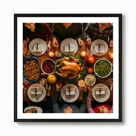 Thanksgiving Dinner 1 Art Print