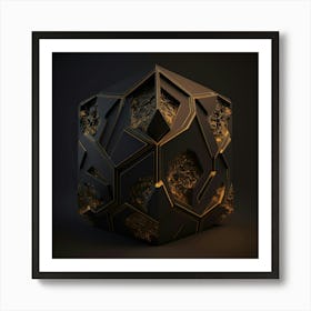 Geometric Cube 1 Art Print